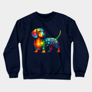 Mandala Dot Dachshund Crewneck Sweatshirt